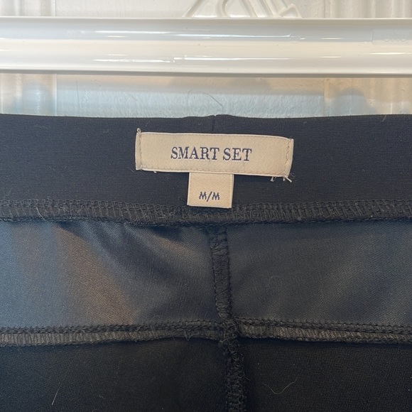 Smart Set Leggings, faux leather front, size M - Picture 3 of 6